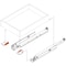 Blum 21in Full Extension Zinc Soft-close Short-series Tandem Drawer Slide, 100 Lbs Weight Rating, PR 563.5330B - alternate 2